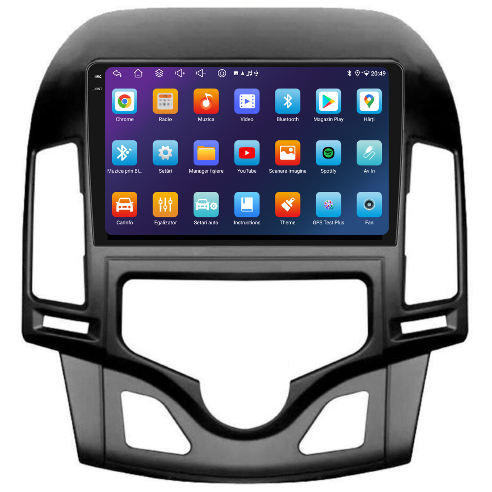 Navigatie Hyundai i30 (2007-2012), Ecran 9 inch, 4GB 64GB, 8-core