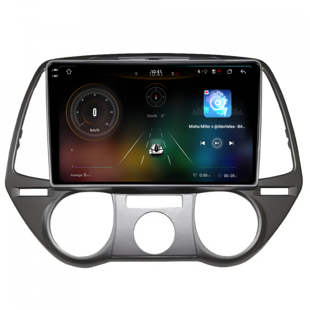 Navigatie Hyundai I20 (2008-2014), Ecran 9 inch 2K, 12GB RAM 256GB, 8-core