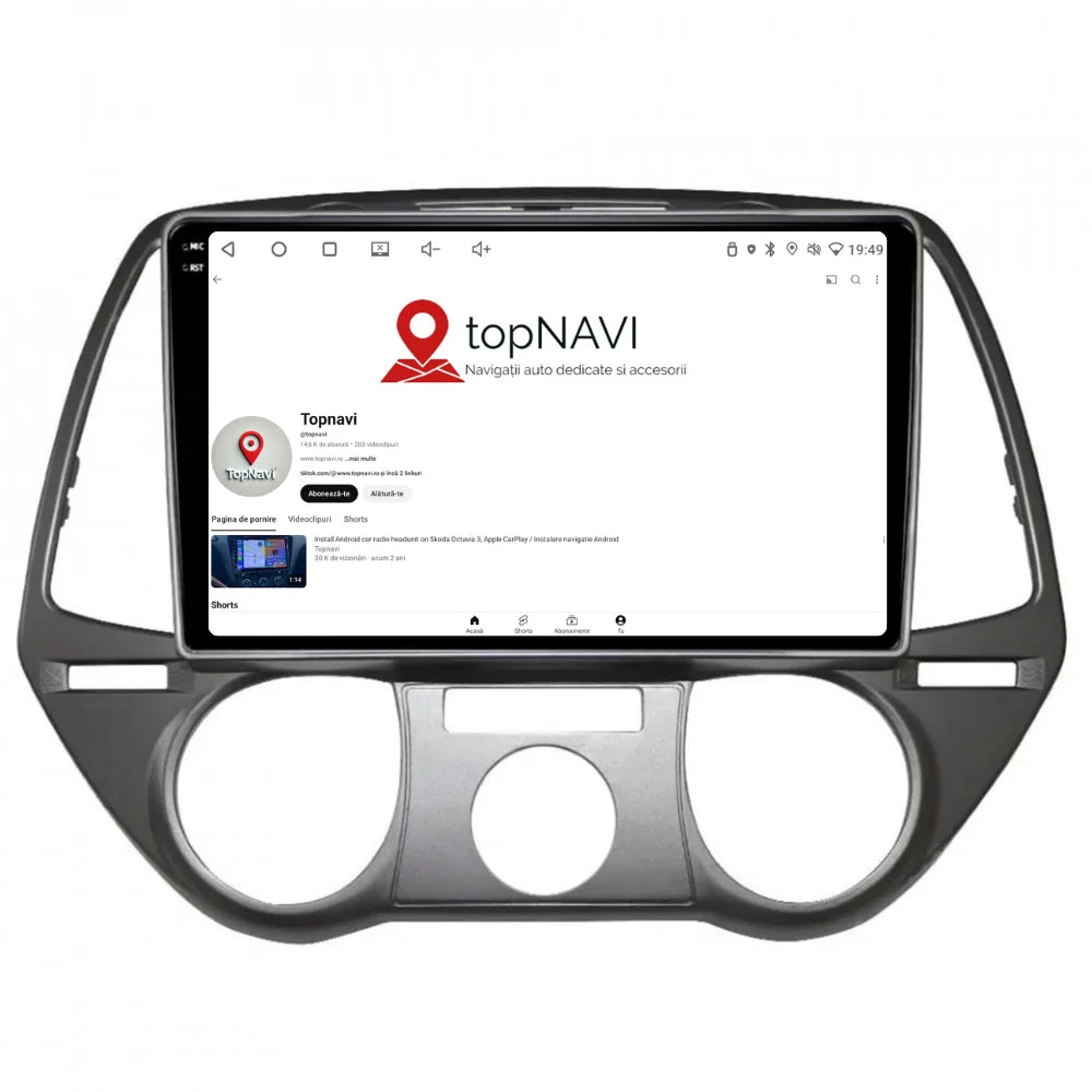 Navigatie Hyundai I20 (2008-2014), Ecran 9 inch 2K, 12GB RAM 256GB, 8-core