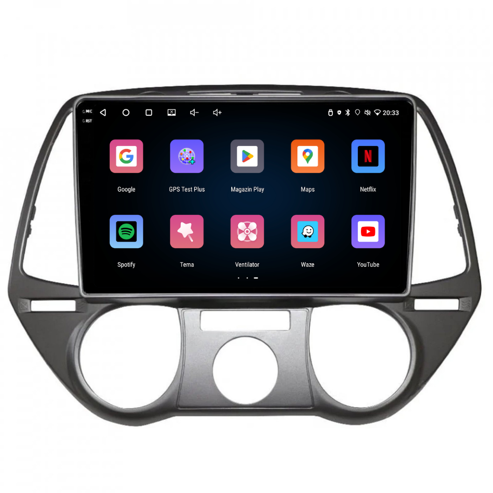 Navigatie Hyundai I20 (2008-2014), Ecran 9 inch, 4GB RAM 64GB, 4-core