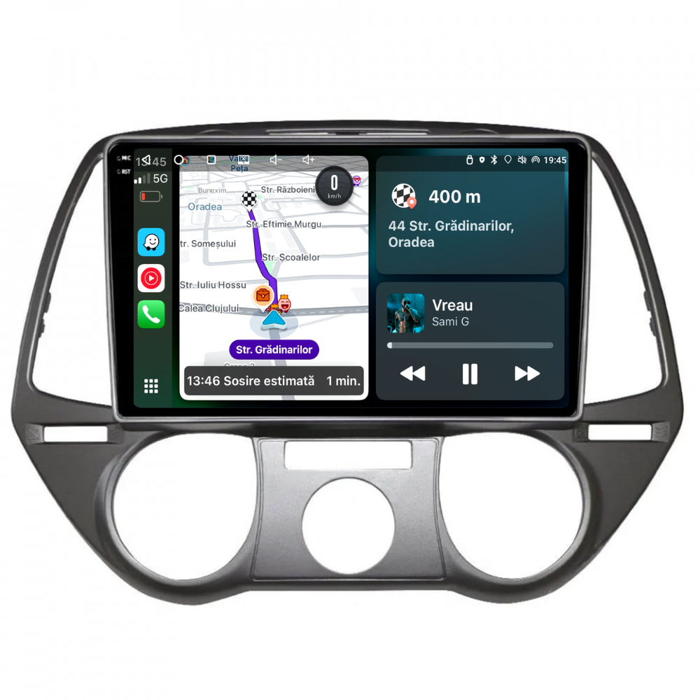 Navigatie Hyundai I20 (2008-2014), Ecran 9 inch, 4GB RAM 64GB, 4-core