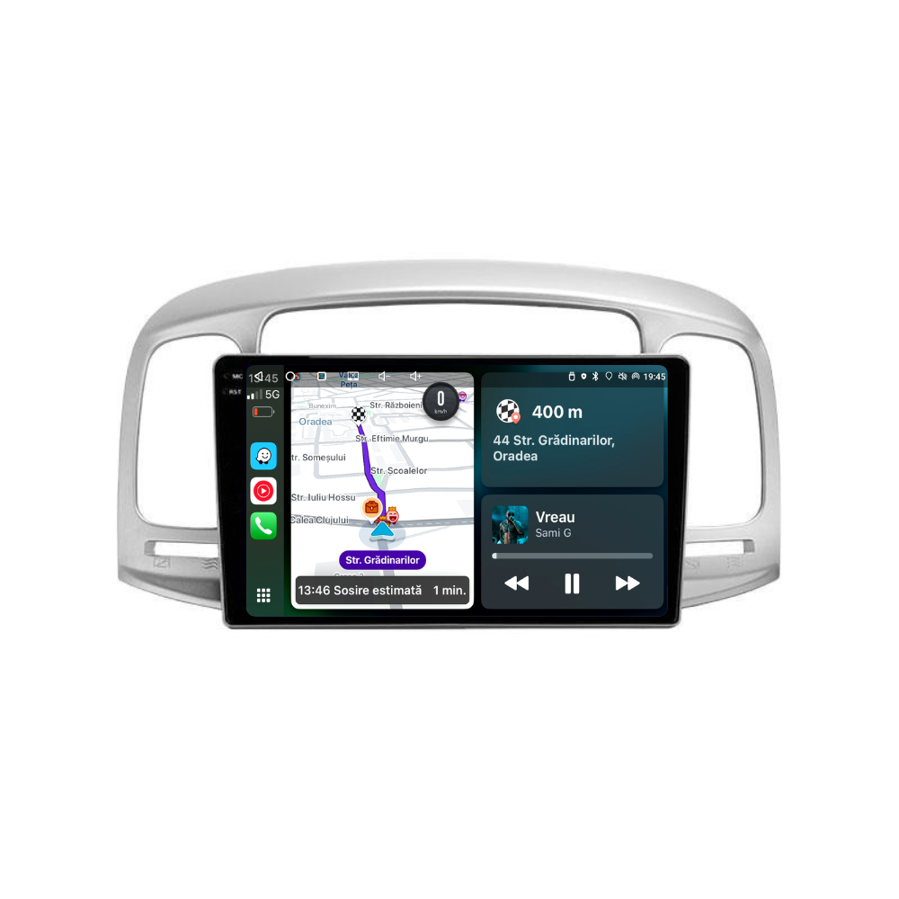 Navigatie Hyundai Accent (2007-2012), Ecran 9 inch, 6GB RAM 128GB, 8-core