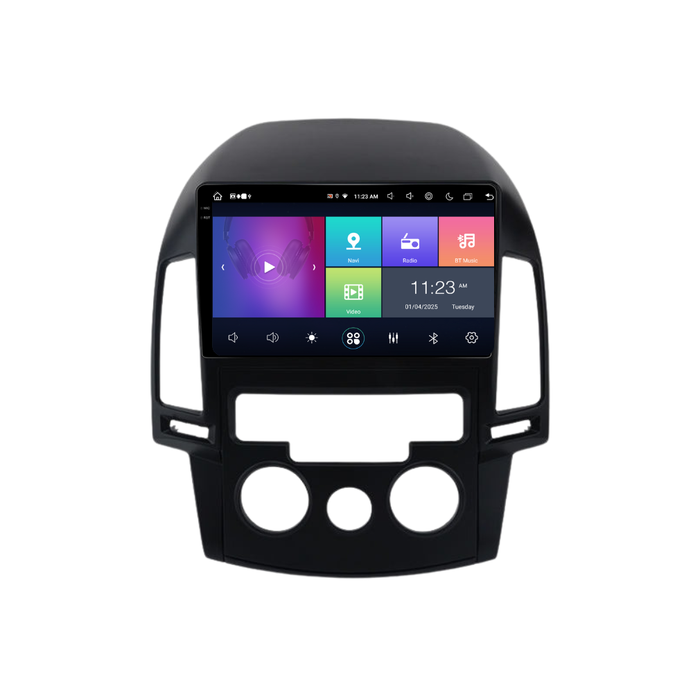 Navigatie Hyundai i30 (2007-2012), Ecran 2K, 8GB 256GB, 8-core, clima manuala