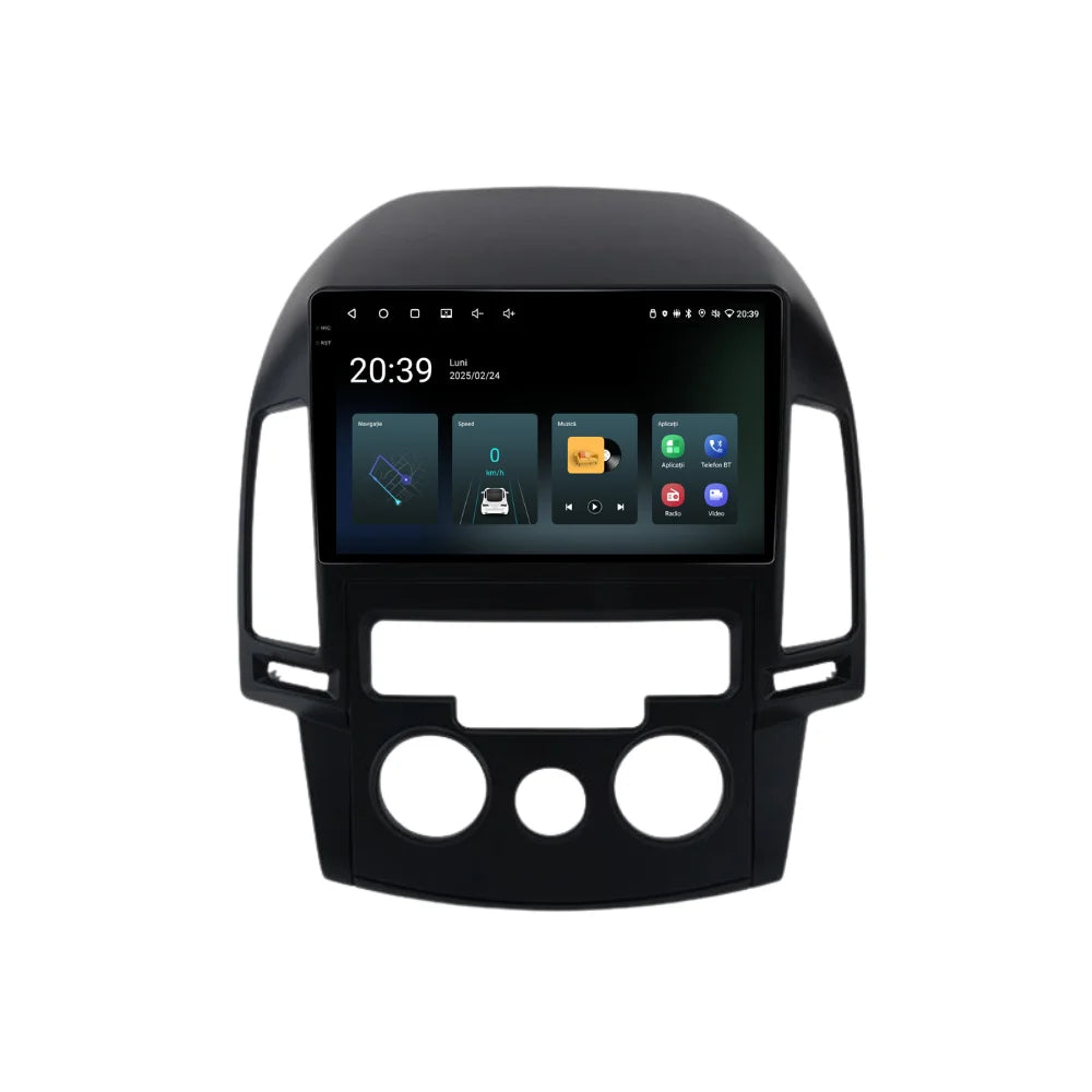 Navigatie Hyundai i30 (2007-2012), Ecran 9 inch, 2GB 32GB, clima manuala
