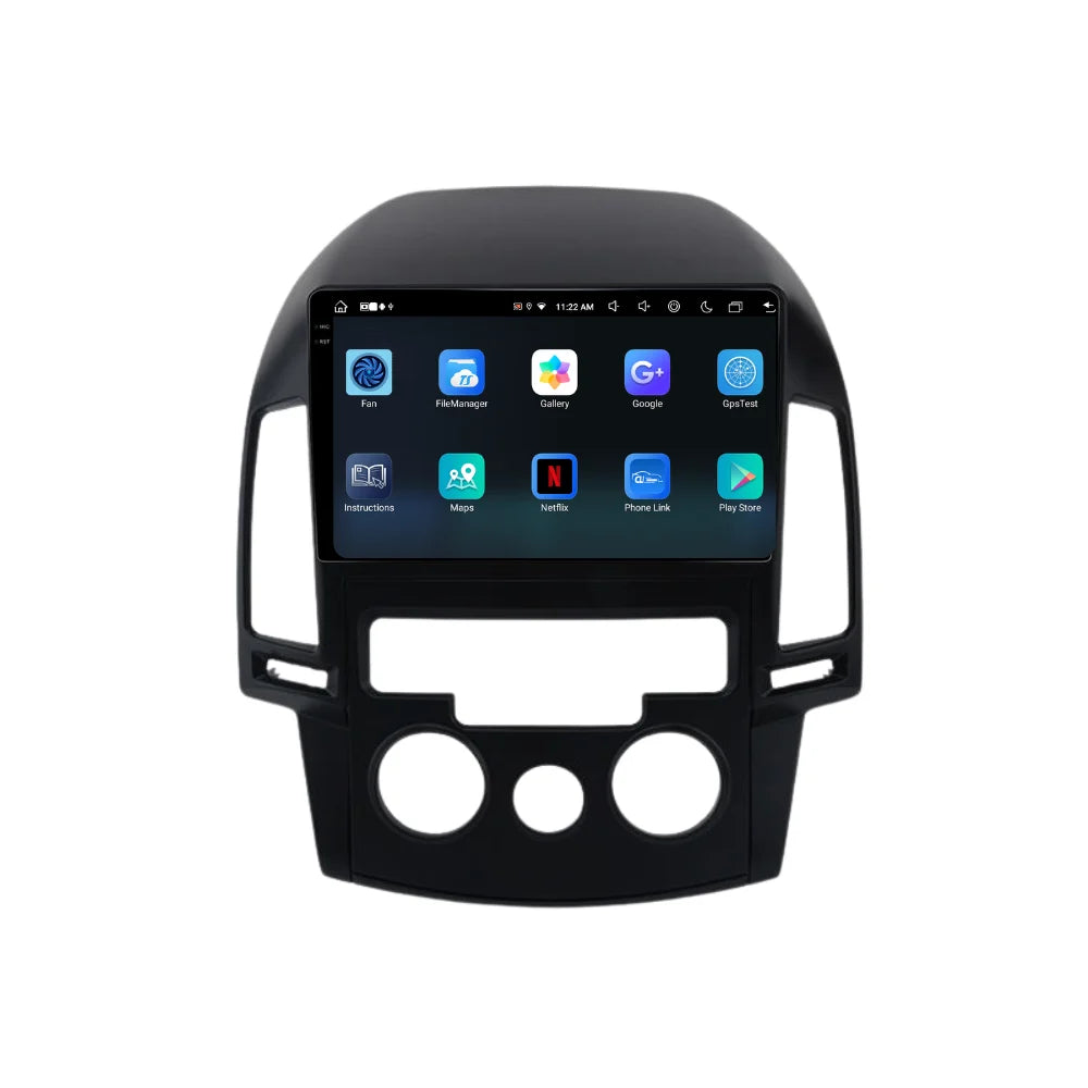 Navigatie Hyundai i30 (2007-2012), Ecran 9 inch, 8GB 256GB, 8-core, clima manuala