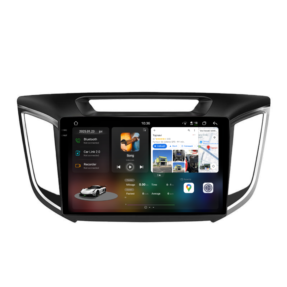 Navigatie Hyundai ix25 (2015-2019), Ecran 9 inch 2K, 12GB RAM 256GB, 8-core