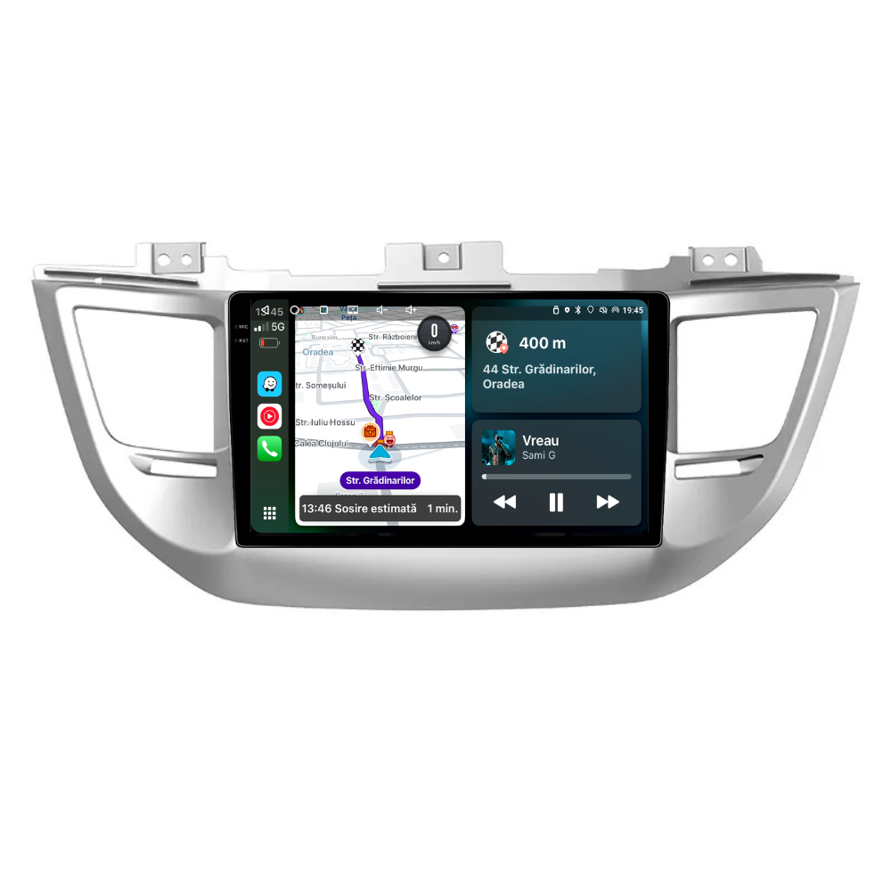Navigatie Hyundai IX35 (2015-2018), Ecran 9 inch, Carplay Android Auto, Youtube, Waze