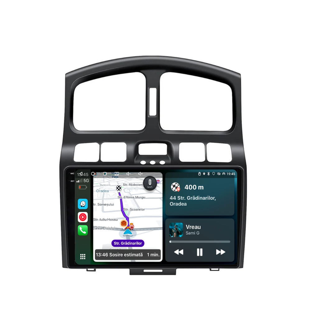Navigatie Hyundai Santa Fe (2000-2006), Ecran 9 inch, 6GB 128GB, 8-core
