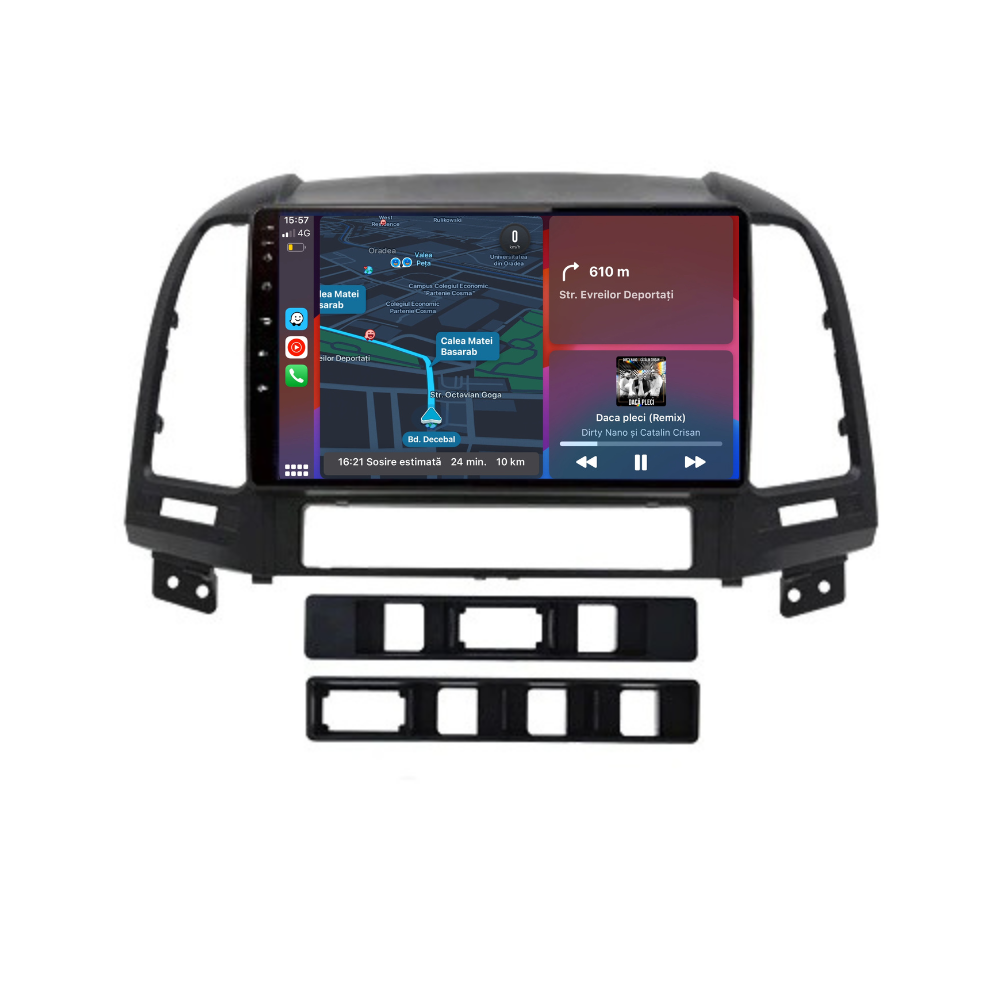 Navigatie Hyundai Santa Fe (2006-2013), Ecran 9 inch, 1GB 32GB