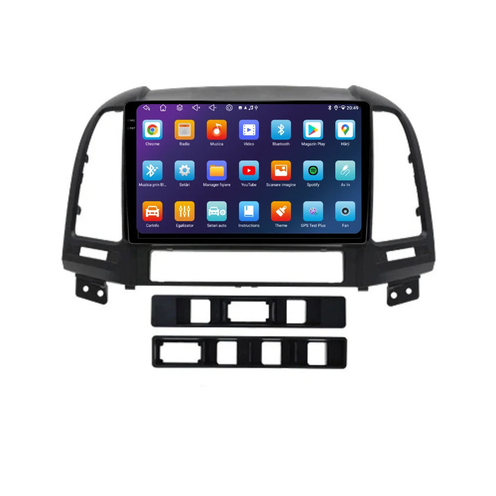 Navigatie Hyundai Santa Fe (2006-2013), Ecran 9 inch, 6GB 128GB, 8-core