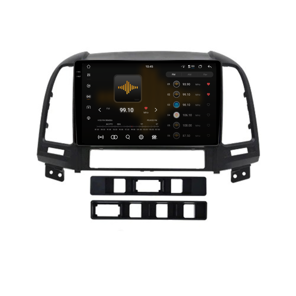 Navigatie Hyundai Santa Fe (2006-2013), Ecran 9 inch 2K, 12GB 256GB, 8-core