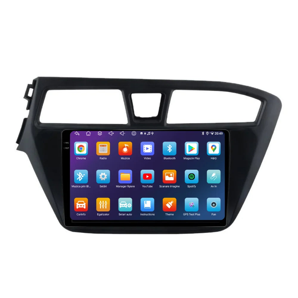Navigatie Hyundai I20 (2014-2018), Ecran 9 inch, 6GB RAM 128GB, 8-core