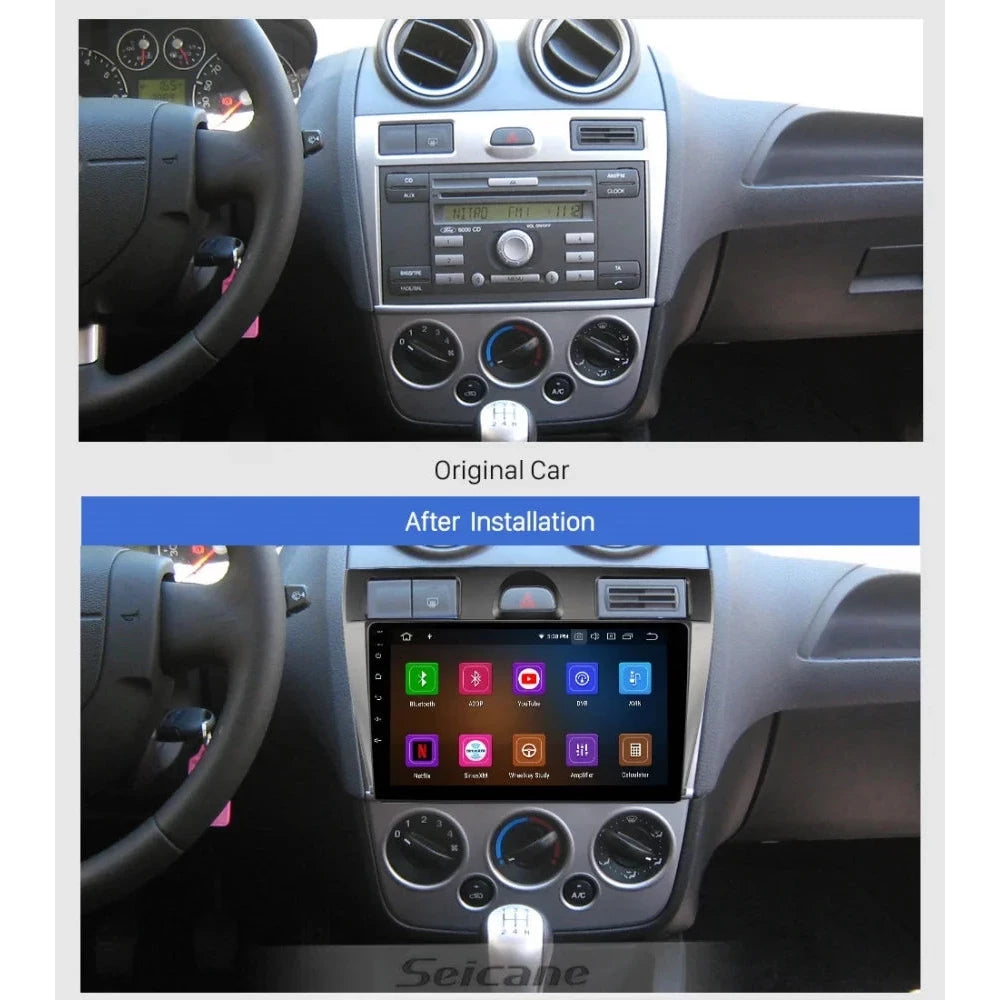 Navigatie Ford Fiesta (2002-2008), Android, Ecran 9 inch, 6GB RAM 128GB, 8-core