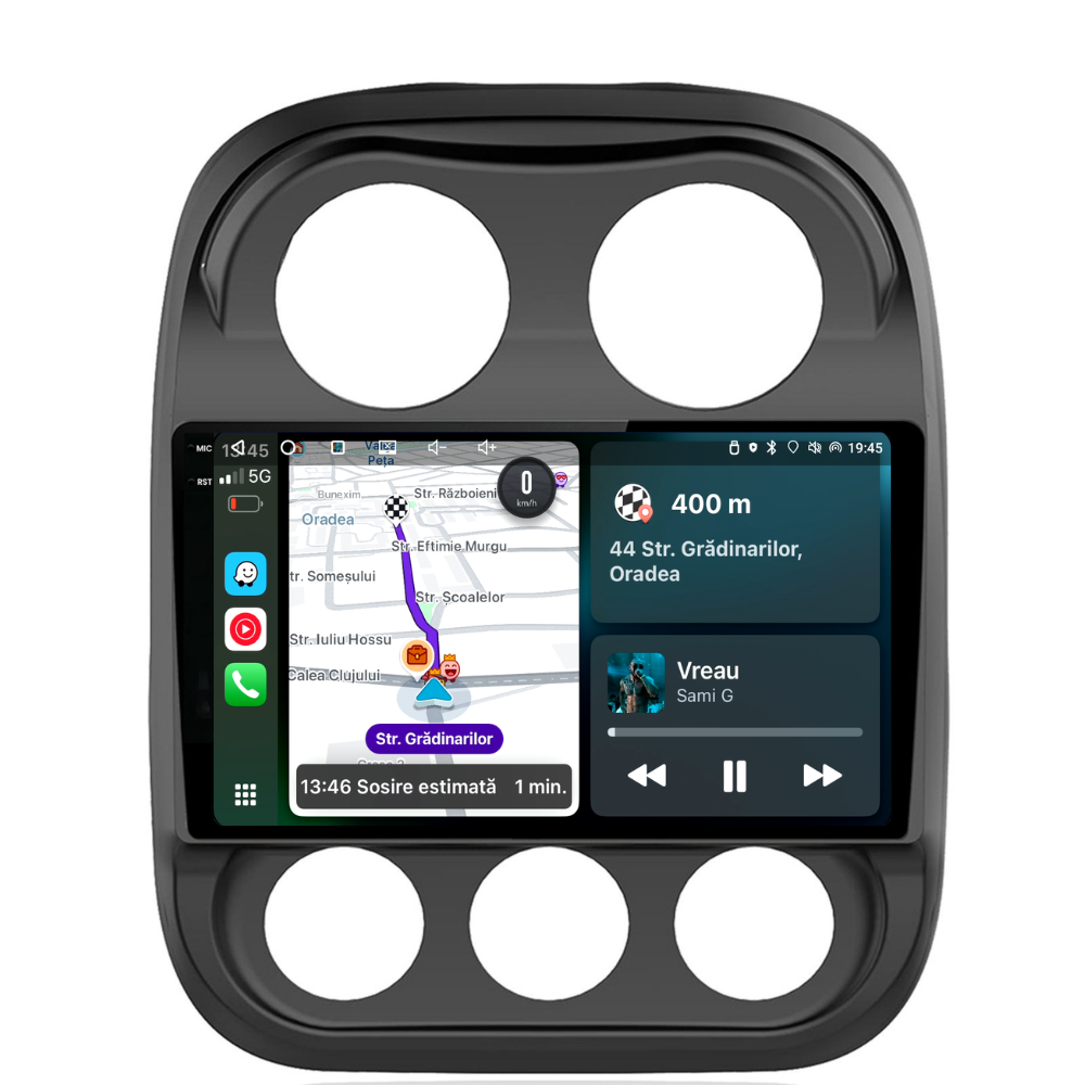 Navigatie Jeep Compass (2010-2016), Ecran 10 inch, 2GB RAM 32GB