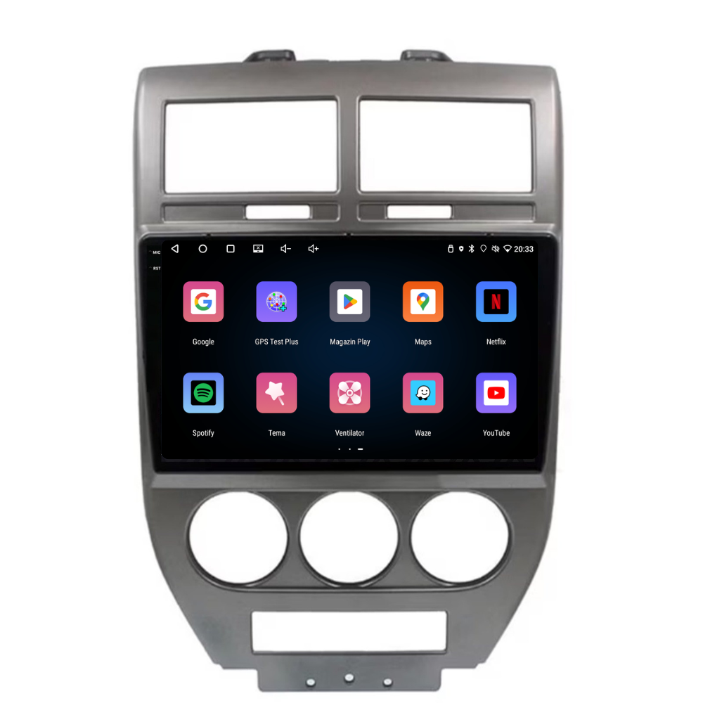 Navigatie Jeep Compass (2006-2010), Ecran 9 inch, 4GB RAM 64GB, 4-core