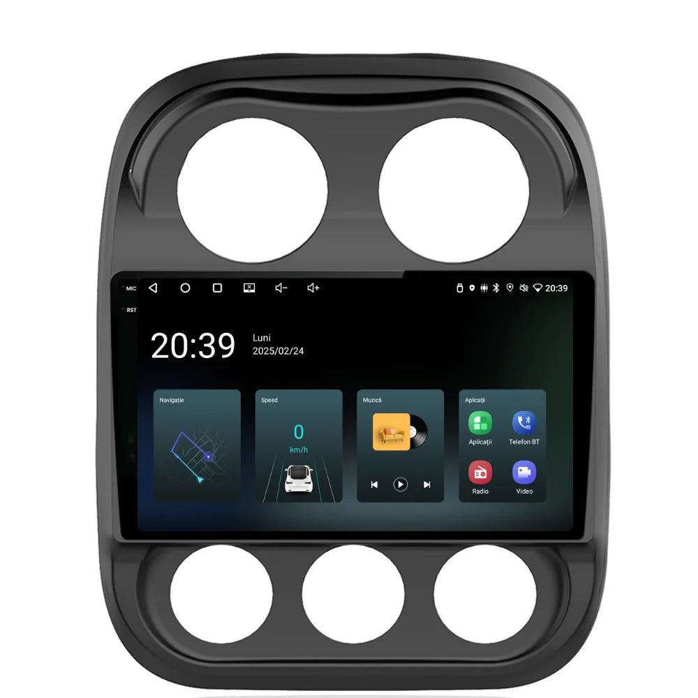 Navigatie Jeep Compass (2010-2016), Ecran 10 inch, 4GB RAM 64GB, 4-core