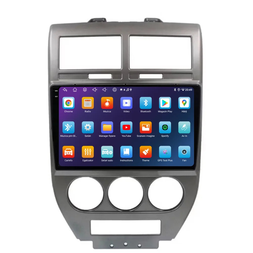 Navigatie Jeep Compass (2006-2010), Ecran 9 inch, 4GB RAM 64GB, 8-core