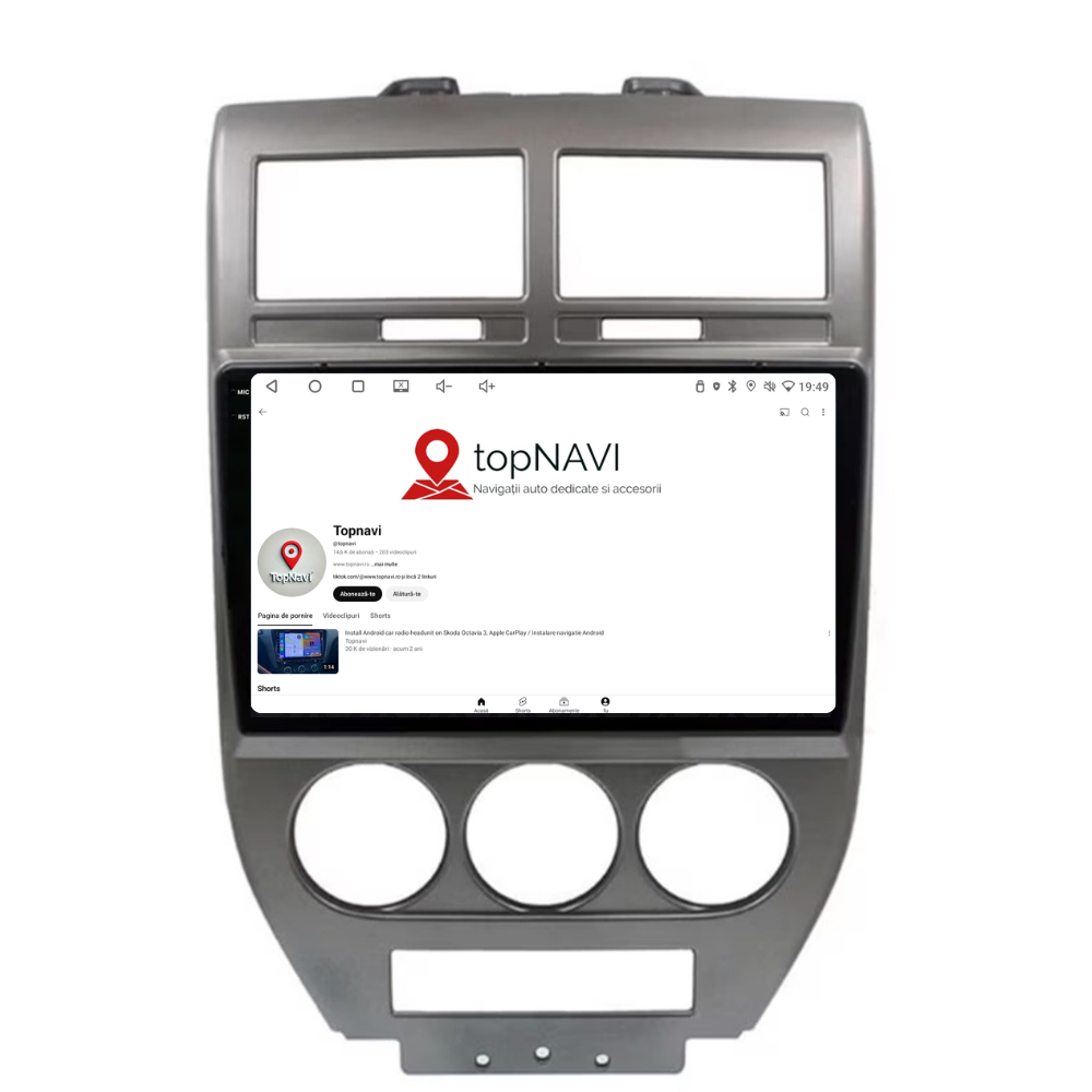 Navigatie Jeep Compass (2006-2010), Ecran 9 inch, 4GB RAM 64GB, 8-core