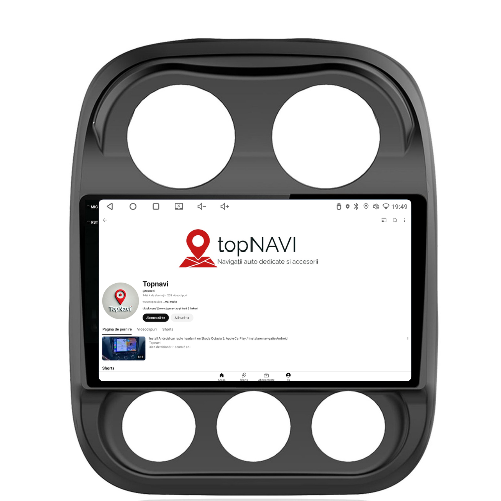 Navigatie Jeep Compass (2010-2016), Ecran 10 inch, 4GB RAM 64GB, 8-core