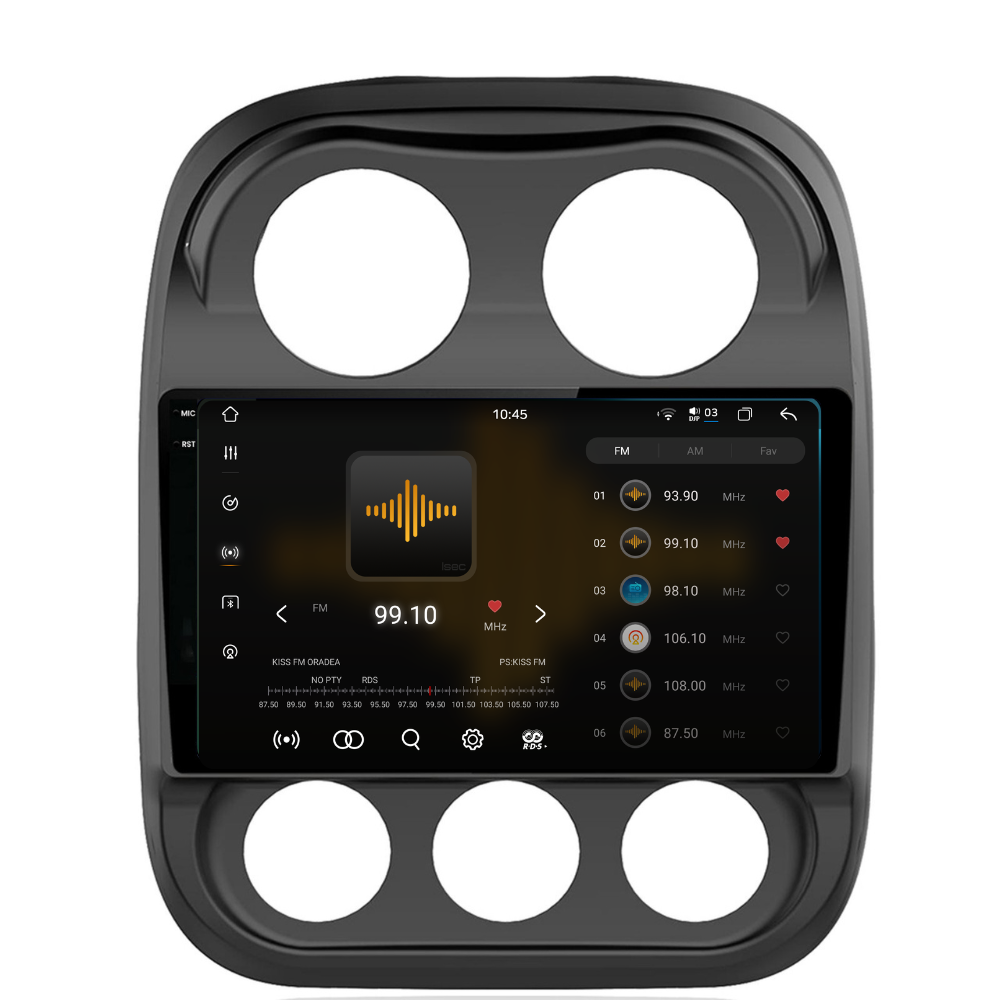 Navigatie Jeep Compass (2010-2016), Ecran 10 inch 2K, 12GB RAM 256GB, 8-core