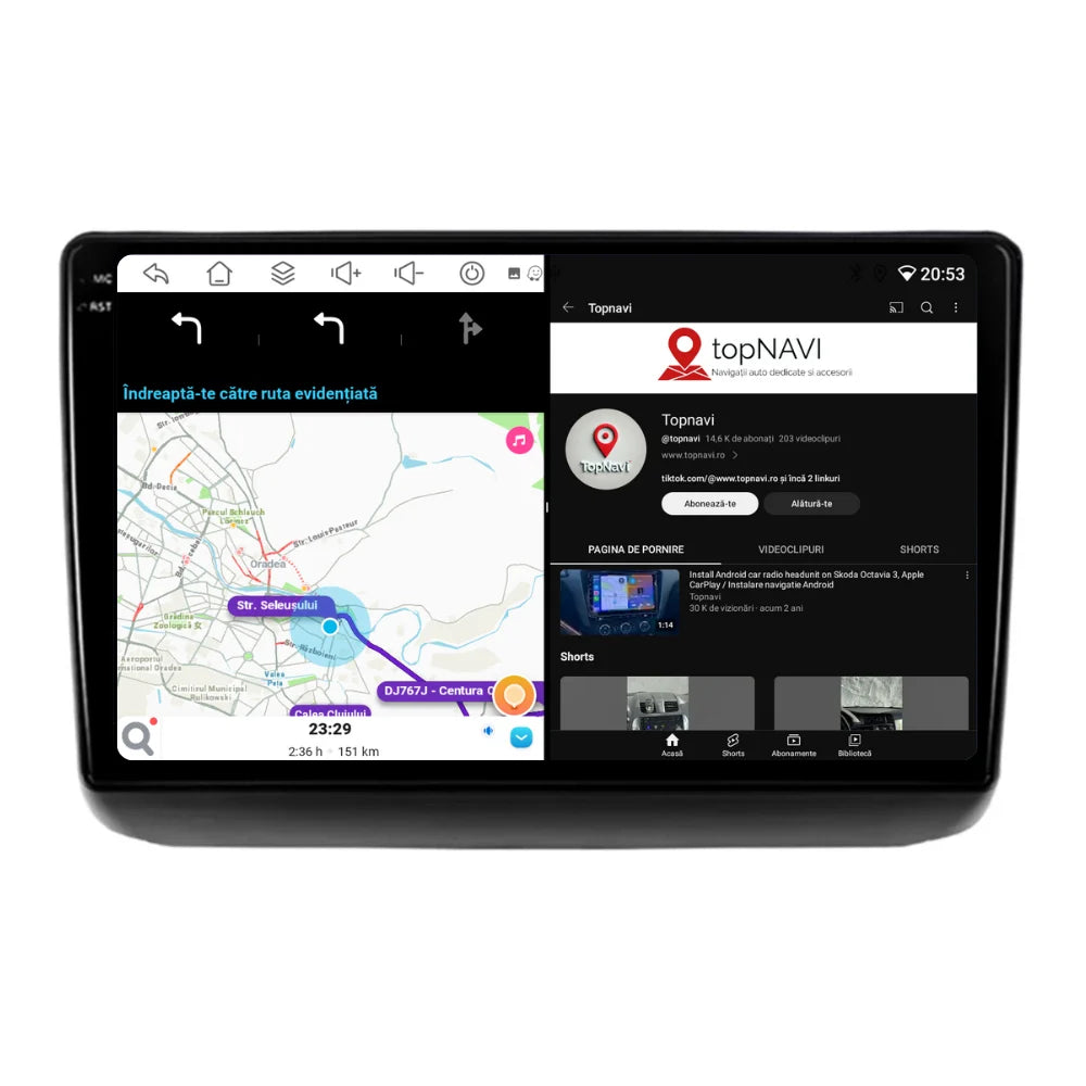 Navigatie Jeep Grand Cherokee (2014-2021), Ecran 9 inch, 6GB RAM 128GB, 8-core