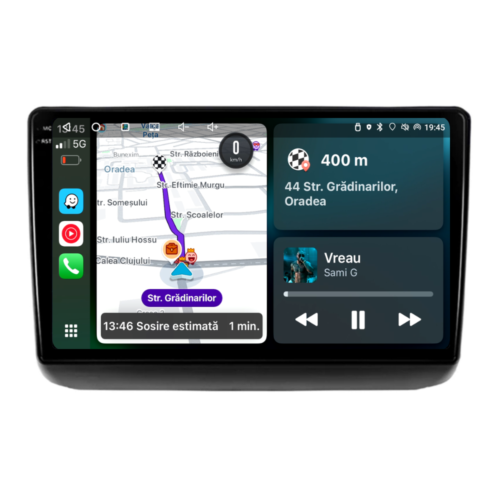 Navigatie Jeep Grand Cherokee (2014-2021), Ecran 9 inch, 6GB RAM 128GB, 8-core