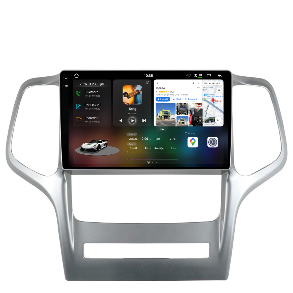 Navigatie Jeep Grand Cherokee (2010-2014), Ecran 9 inch 2K, 12GB RAM 256GB, 8-core