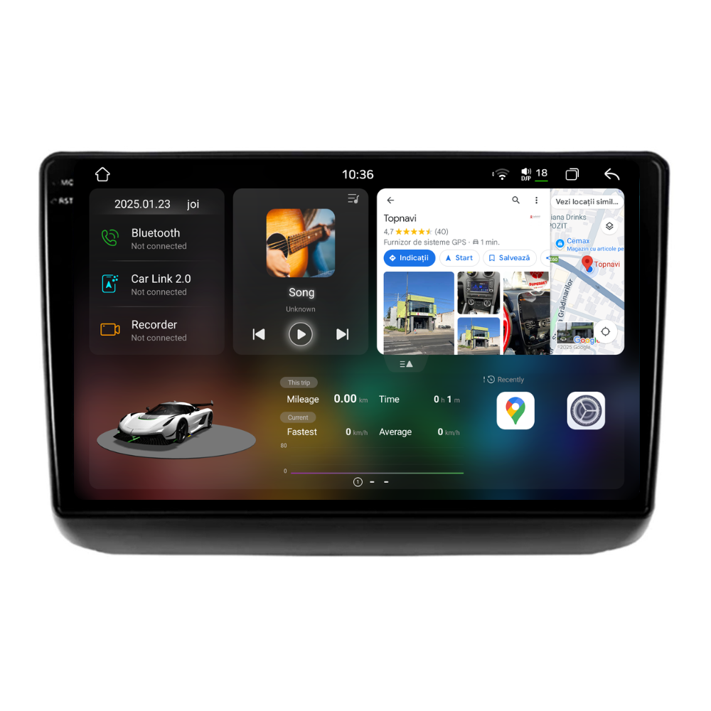 Navigatie Jeep Grand Cherokee (2014-2021), Ecran 9 inch 2K, 12GB RAM 256GB, 8-core