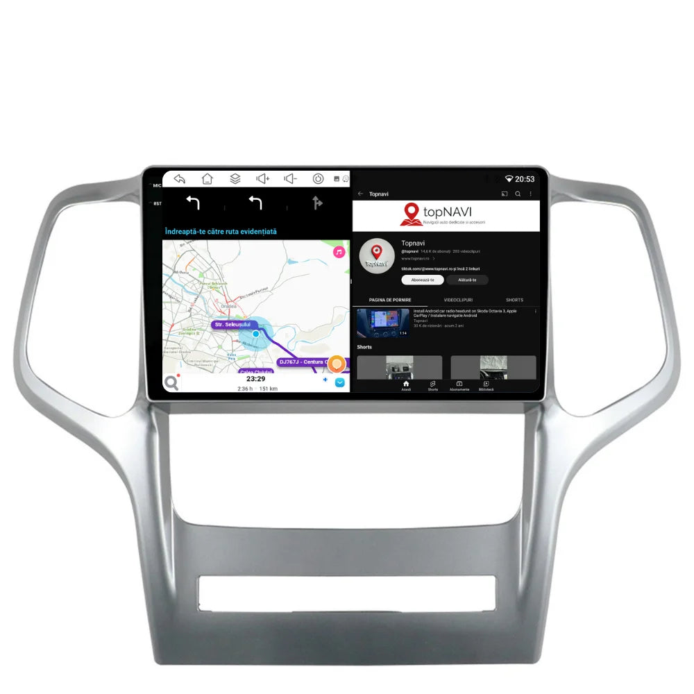 Navigatie Jeep Grand Cherokee (2010-2014), Ecran 9 inch, 6GB RAM 128GB, 8-core