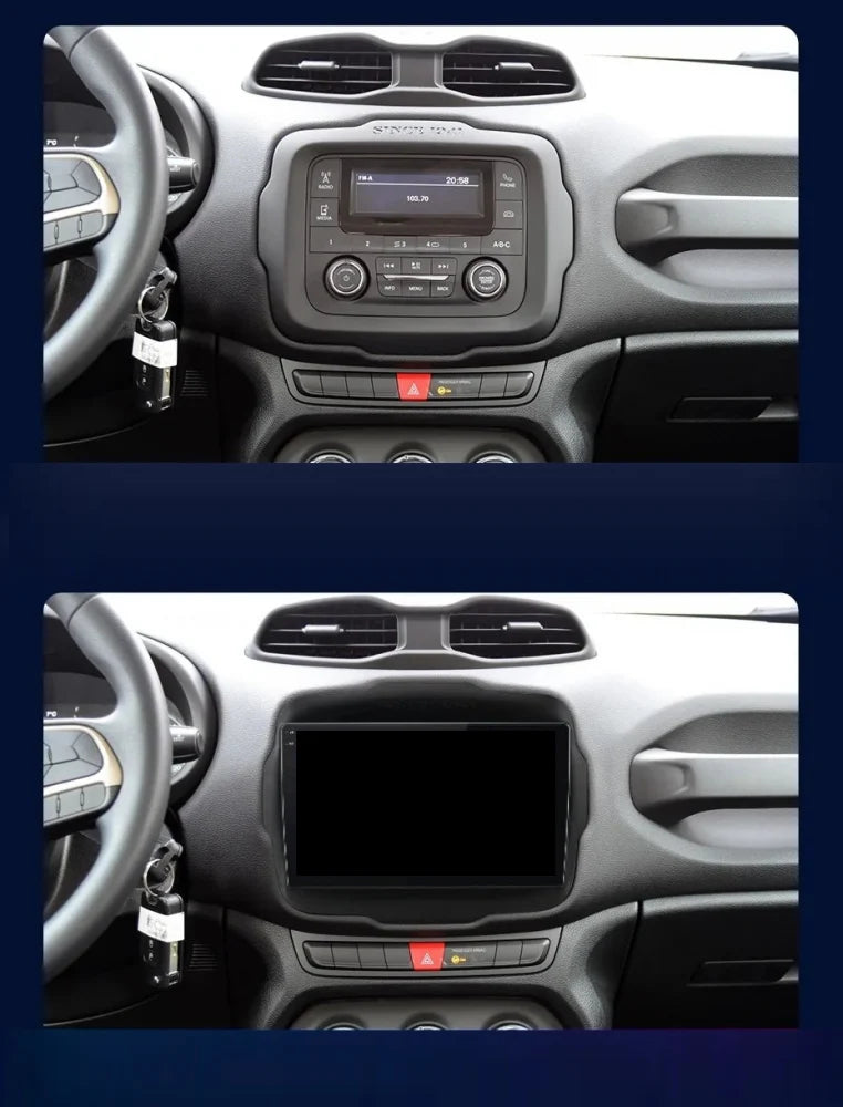 Navigatie Jeep Renegade (2016-2020), Ecran 9 inch, 4GB RAM 64GB, 8-core