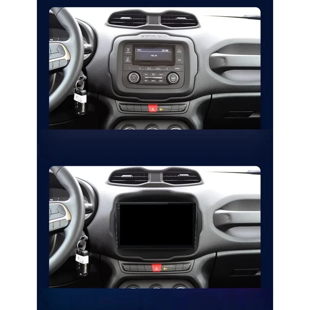 Navigatie Jeep Renegade (2016-2020), Ecran 9 inch, 6GB RAM 128GB, 8-core