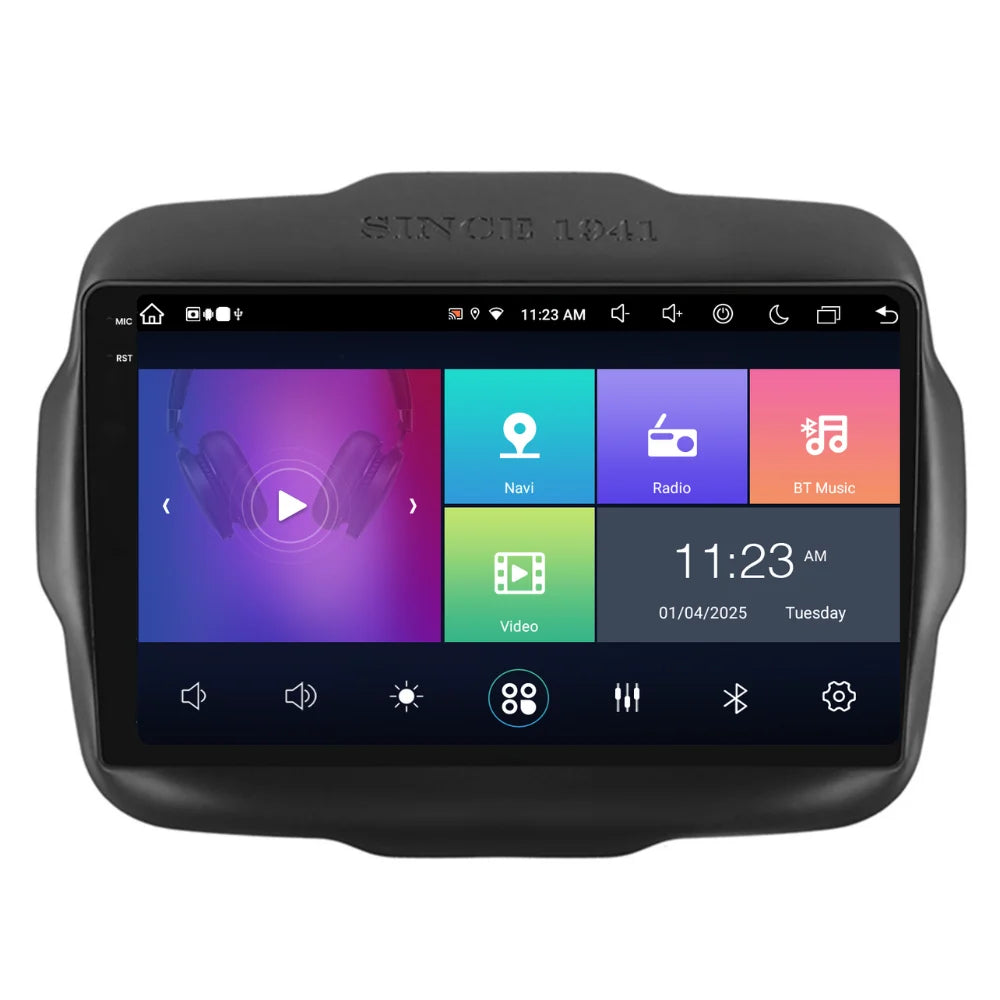 Navigatie Jeep Renegade (2016-2020), Ecran 9 inch, 8GB RAM 256GB, 8-core