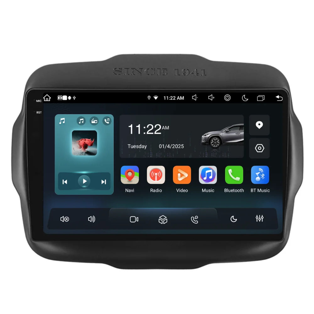 Navigatie Jeep Renegade (2016-2020), Ecran 9 inch, 8GB RAM 256GB, 8-core