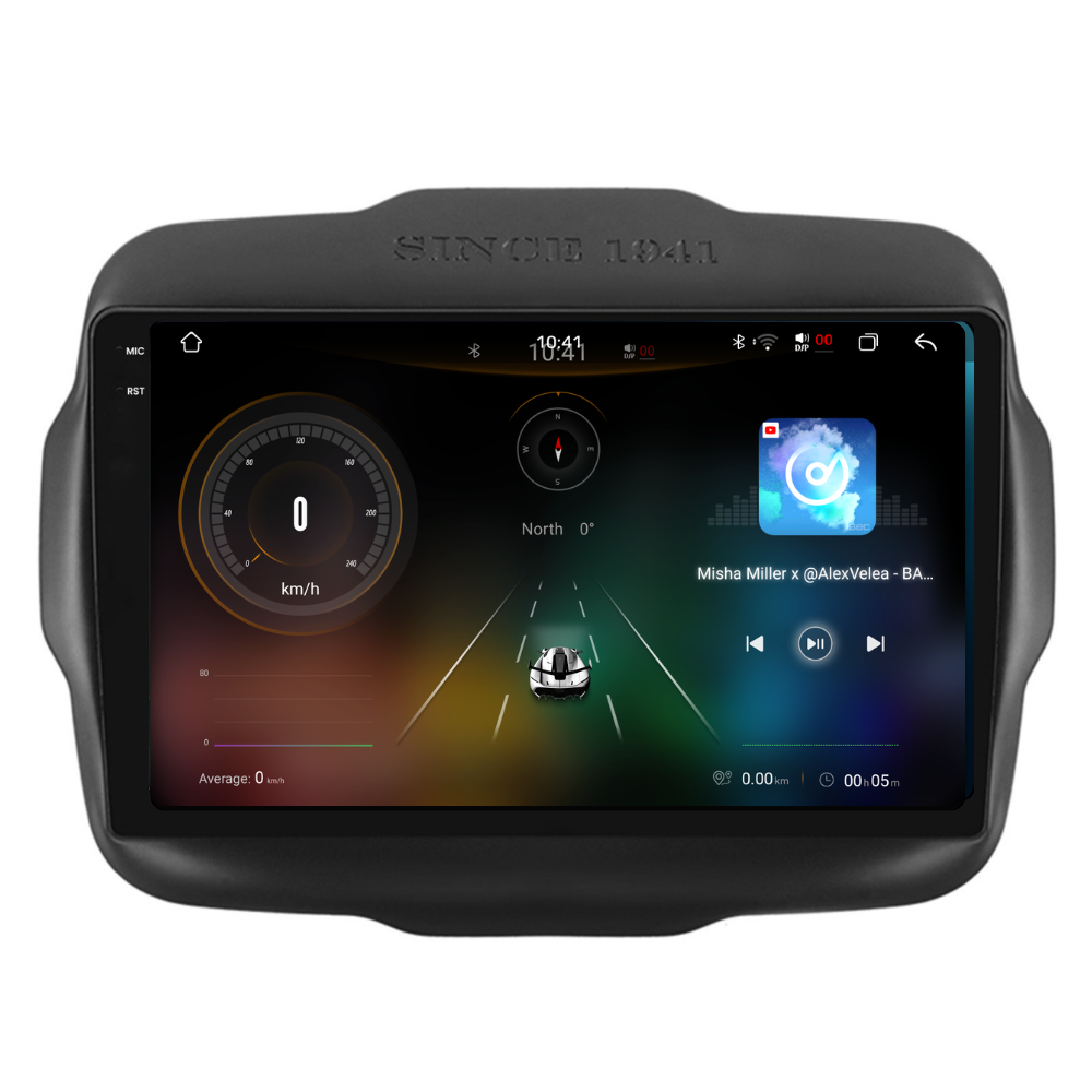 Navigatie Jeep Renegade (2016-2020), Ecran 9 inch 2K, 12GB RAM 256GB, 8-core