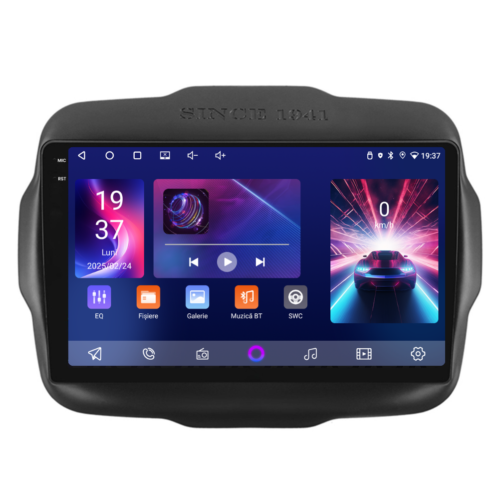 Navigatie Jeep Renegade (2016-2020), Ecran 9 inch, 4GB RAM 64GB, 4-core