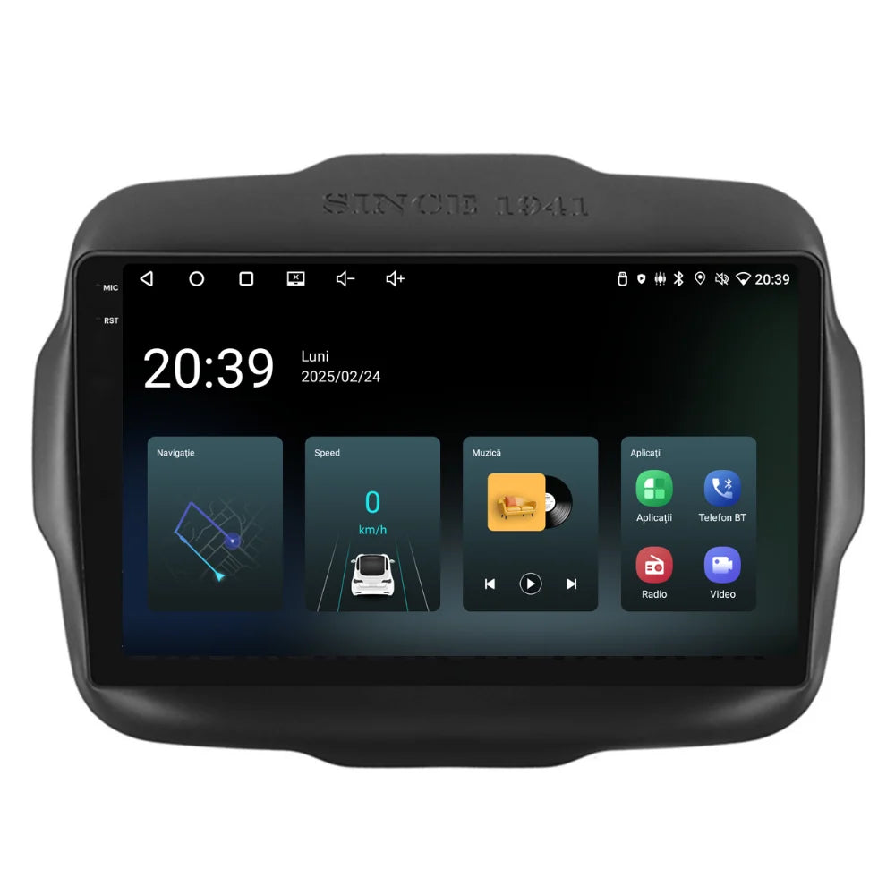 Navigatie Jeep Renegade (2016-2020), Ecran 9 inch, 4GB RAM 64GB, 4-core