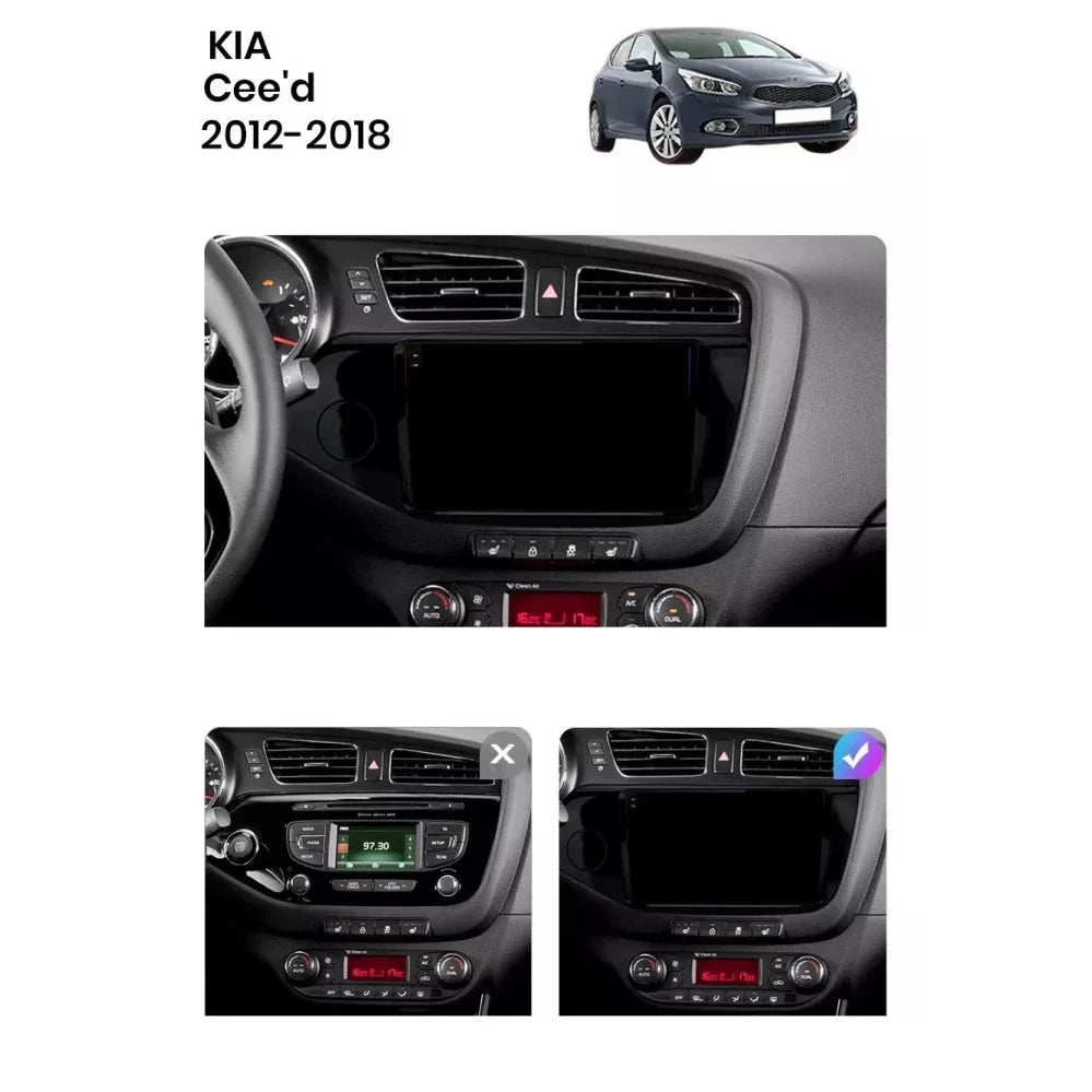 Navigatie Kia Ceed 2 (2012-2018), Ecran 9 inch, 6GB RAM 128GB, 8-core