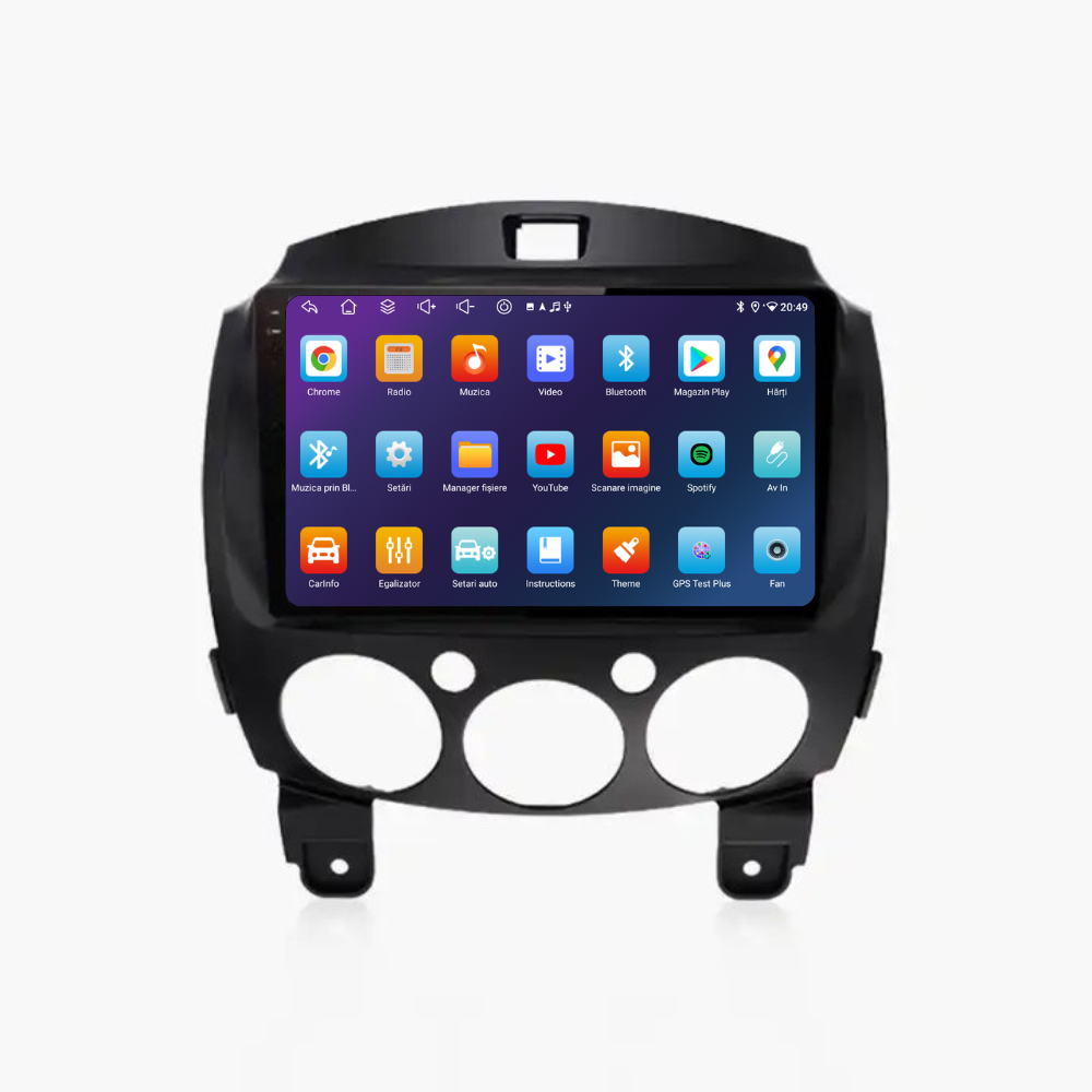 Navigatie Mazda 2 (2007-2014), Ecran 9 inch, 6GB RAM 128GB, 8-core