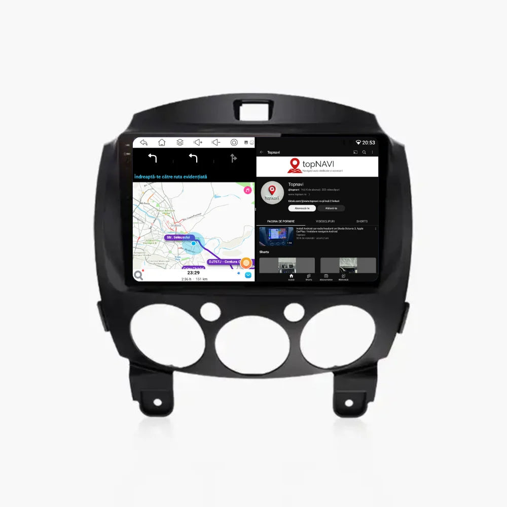 Navigatie Mazda 2 (2007-2014), Ecran 9 inch, 8GB RAM 256GB, 8-core