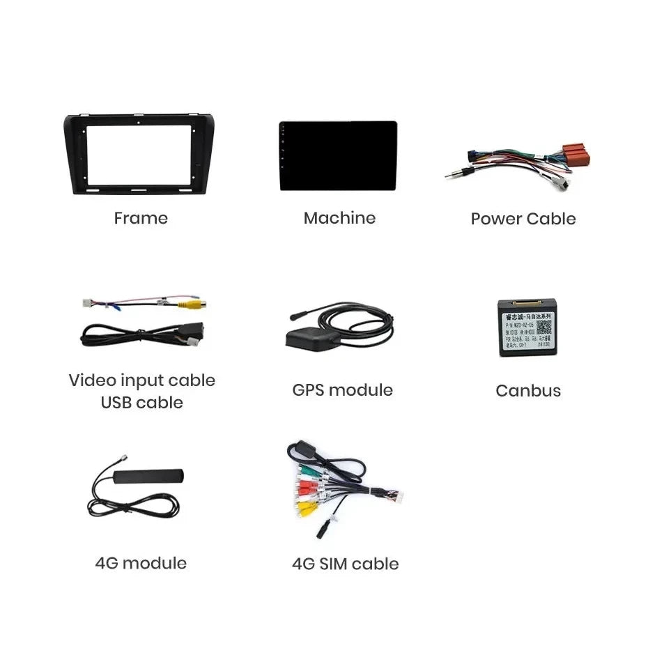 Navigatie Mazda 3 (2004-2008), Ecran 2K, 8GB RAM 256GB, 8-core