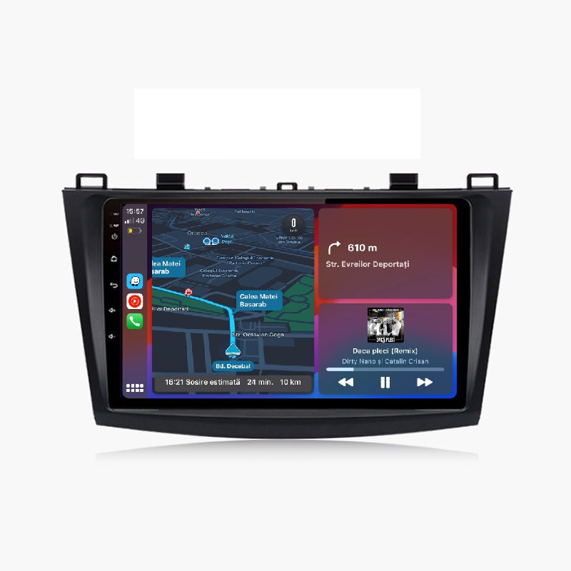 Navigatie Mazda 3 (2009-2013), Ecran 9 inch, 1GB RAM 32GB