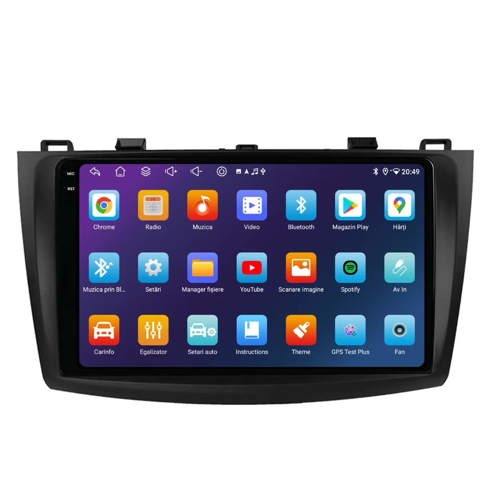 Navigatie Mazda 3 (2009-2013), Ecran 9 inch, 4GB RAM 64GB, 8-core