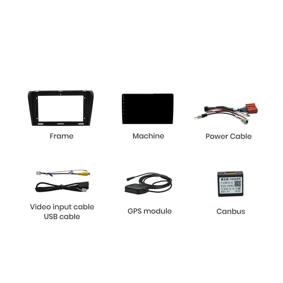 Navigatie Mazda 3 (2004-2008), Ecran 9 inch, 1GB RAM 32GB