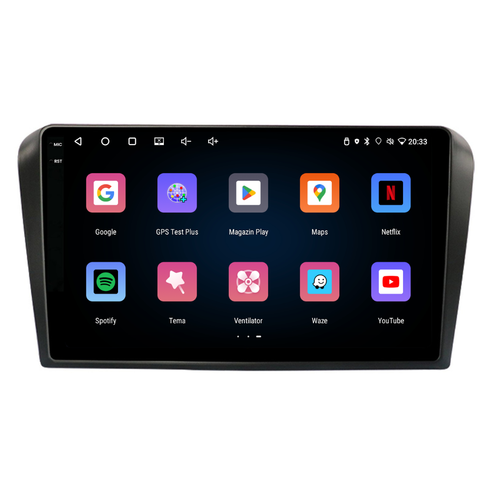 Navigatie Mazda 3 (2004-2008), Ecran 9 inch, 4GB RAM 64GB, 4-core