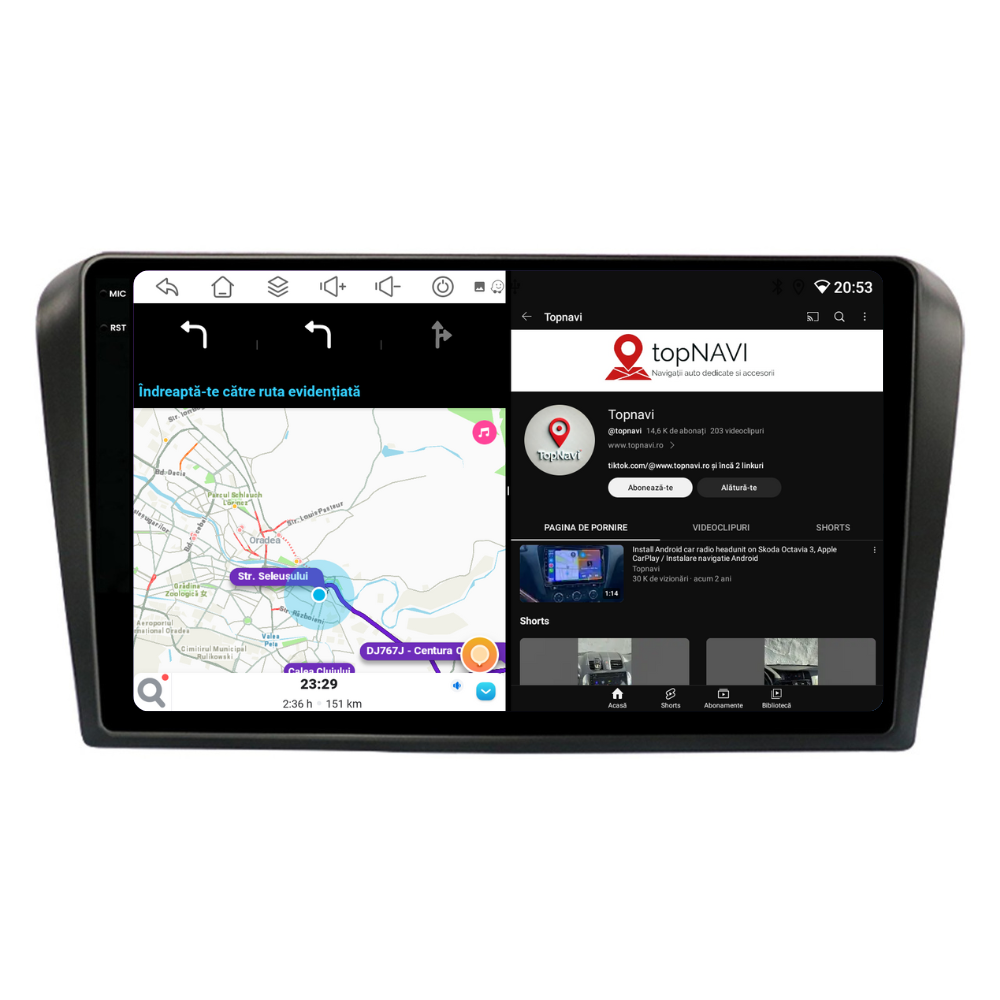 Navigatie Mazda 3 (2004-2008), Ecran 9 inch, 4GB RAM 64GB, 8-core