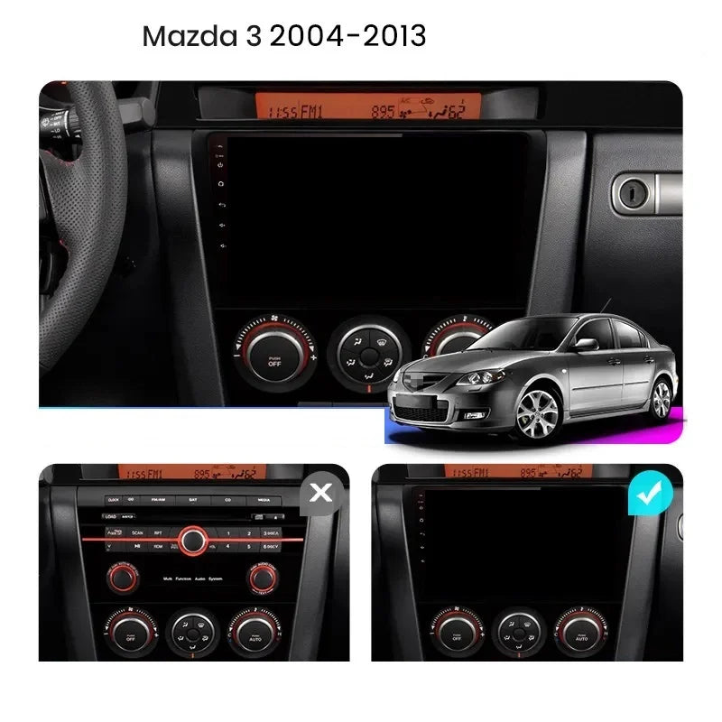 Navigatie Mazda 3 (2004-2008), Ecran 9 inch, 6GB RAM 128GB, 8-core