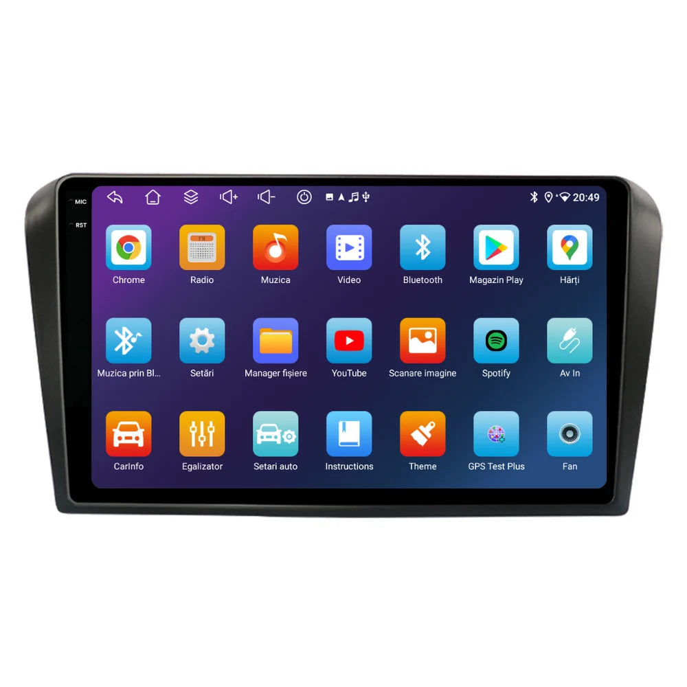 Navigatie Mazda 3 (2004-2008), Ecran 9 inch, 6GB RAM 128GB, 8-core