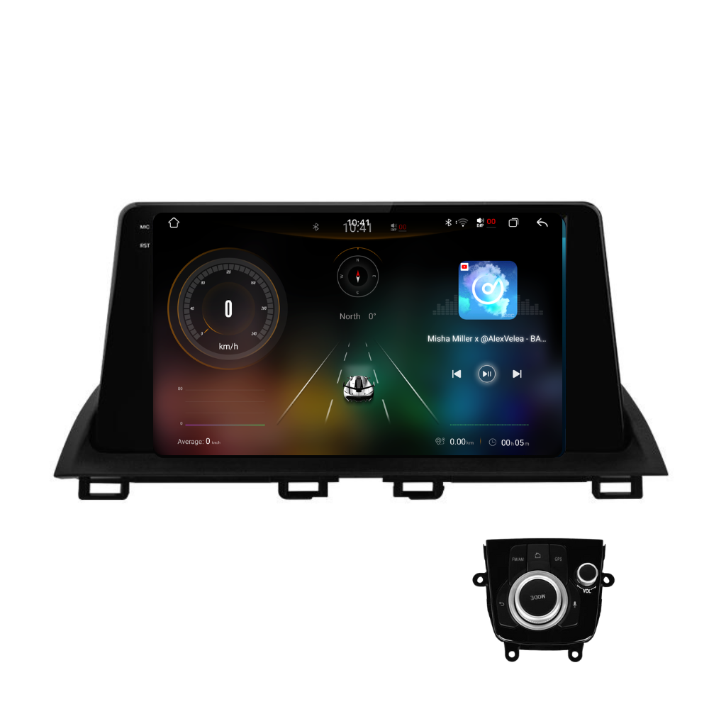 Navigatie Mazda 3 (2013-2017), Ecran 9 inch 2K, 12GB RAM 256GB, 8-core + joystick