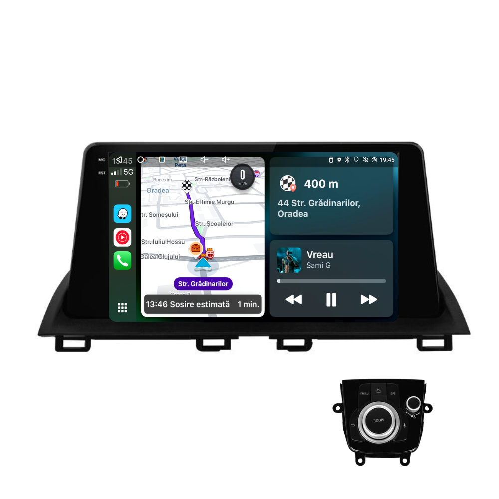 Navigatie Mazda 3 (2013-2017), Ecran 2K, 4GB RAM 64GB, 8-core + joystick