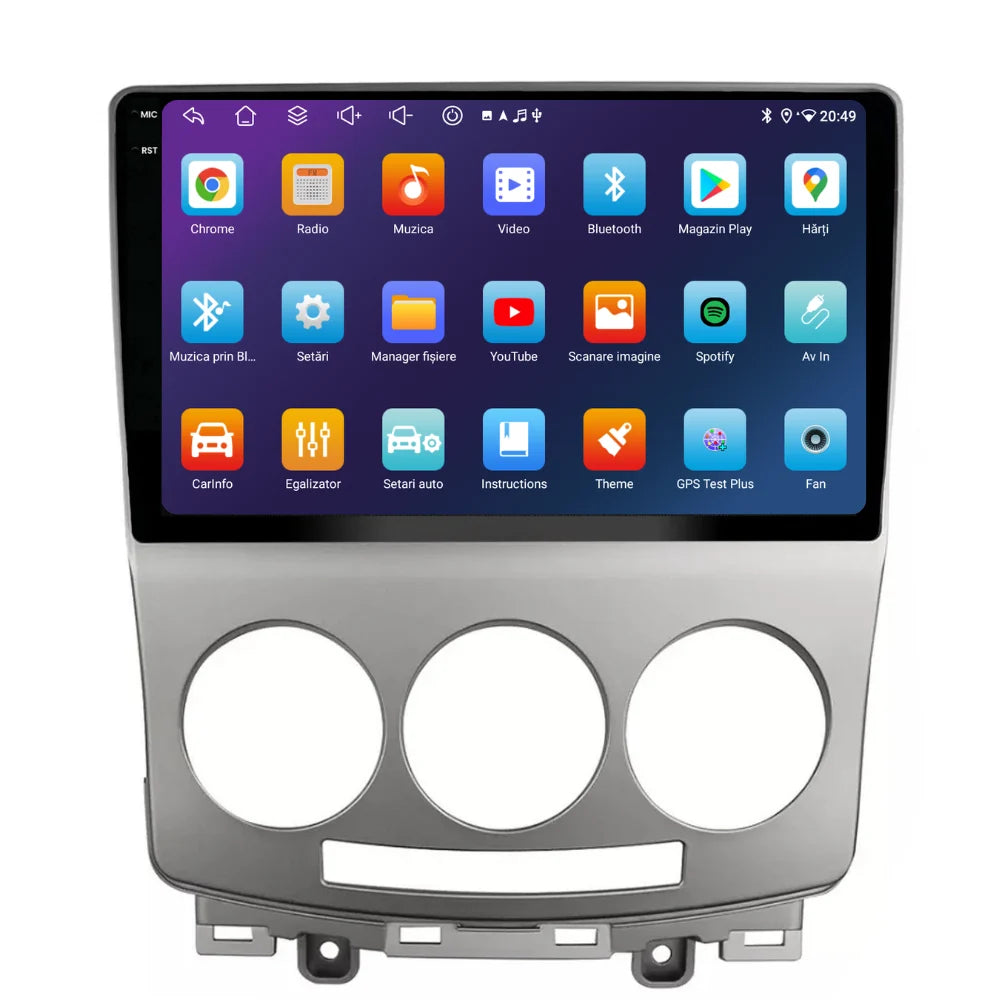 Navigatie Mazda 5 (2005-2010), Ecran 9 inch, 4GB 64GB, 8-core